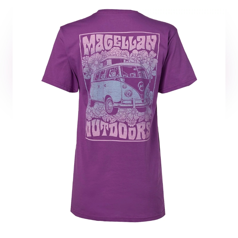 2XL Magellan Outdoors Women's Magic Bus Short Sleeve Tee-NWT